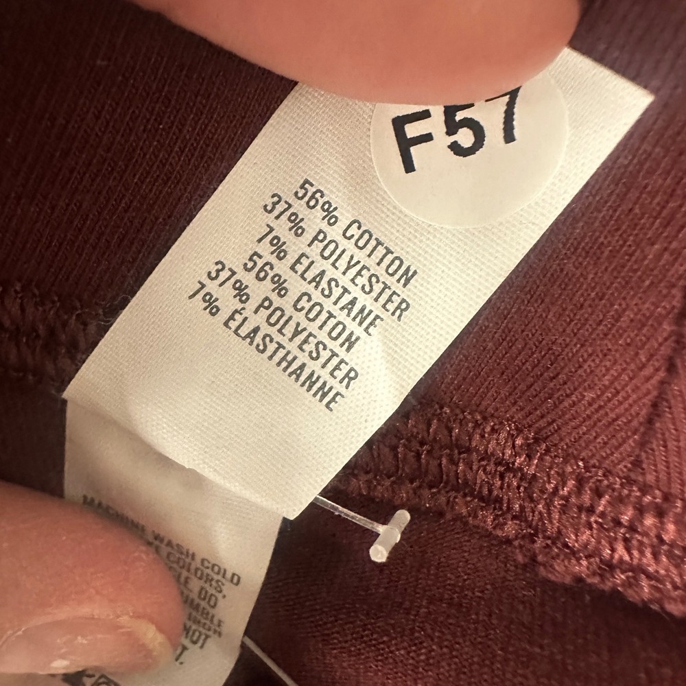 OFFLINE by Aerie OG Legging Burgundy Maroon High Rise Cotton Blend Large NWT - Picture 6 of 6